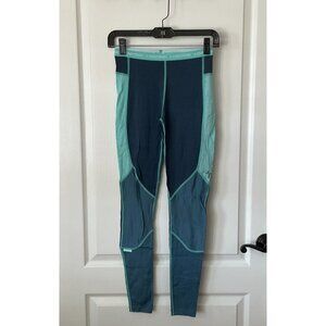 Karitraa Kari Traa 100% Wool Base Layer Bottom Pants Women's Small Teal Navy